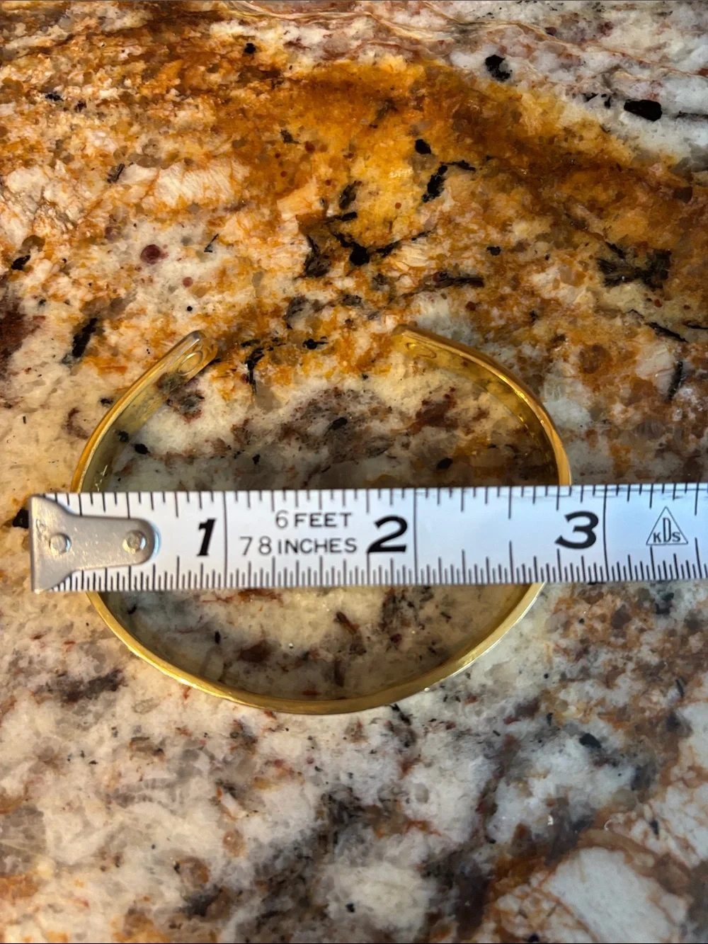 Vintage Three Tone Magnetic Cuff Bracelet - Gold & Silver&Copper L/XL